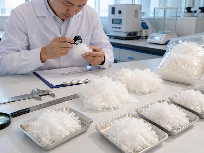 Polyester Staple Fiber Sample Test