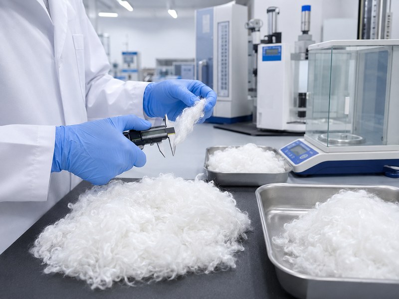 Test Polyester Staple Fiber Sample